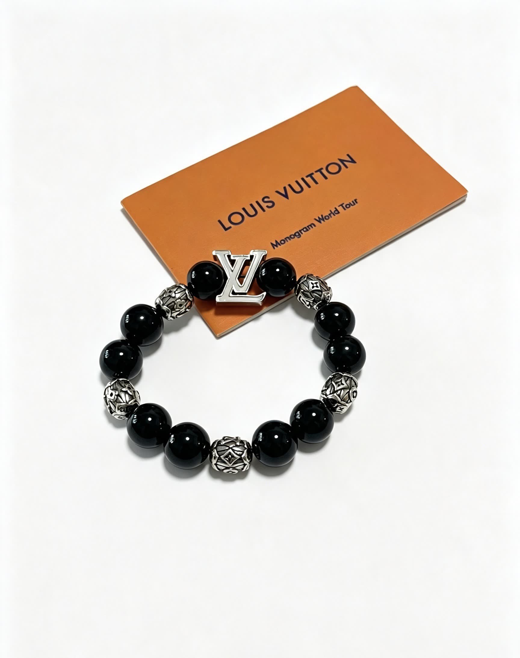 Louis Vuitton Black Beaded Bracelet